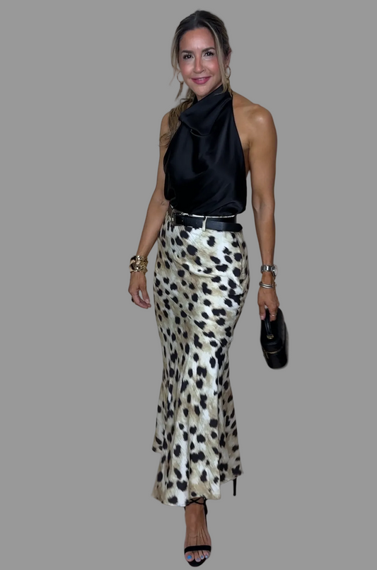 Leopard Maxi Skirt