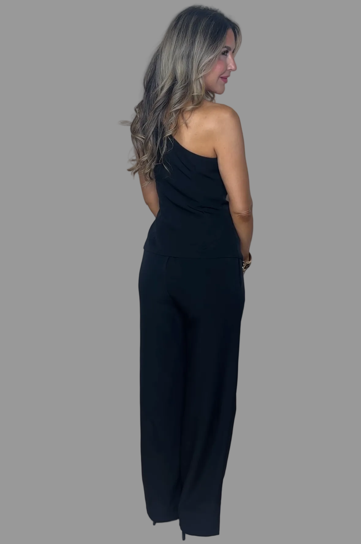 One-shoulder Vest Top Set