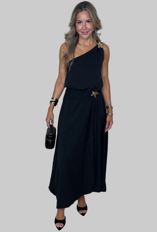 Black Skirt Set