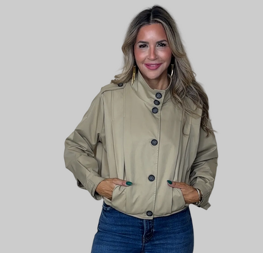 High Collar Statement Jacket