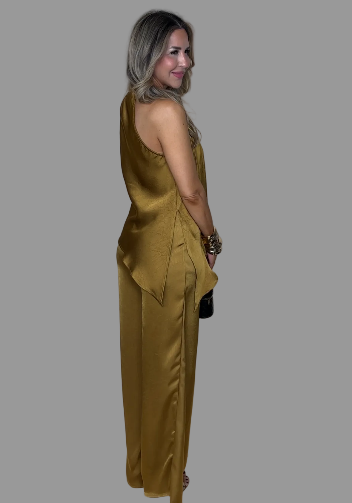 Golden Brown Palazzo Set