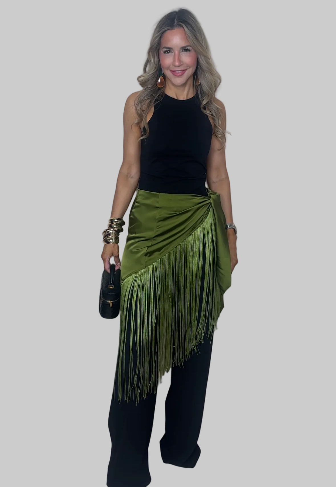 Multi Use Fringe Skirt