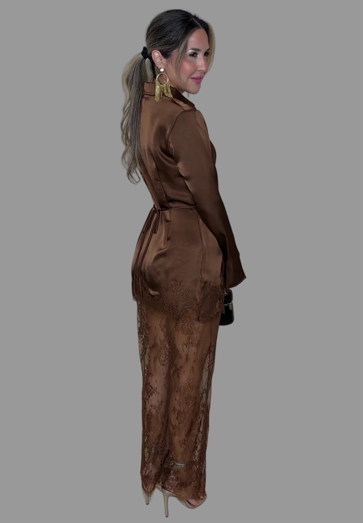 Brown Lace Set