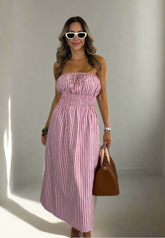 Pink Stripes Maxi