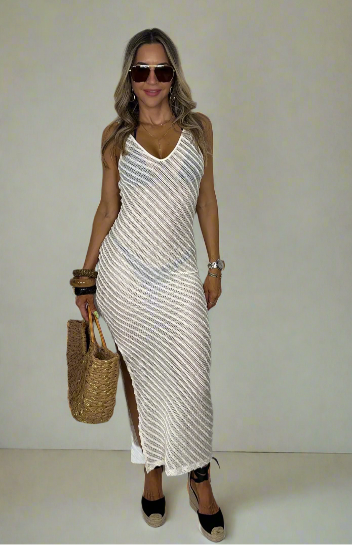 Ivory Crochet Cover Up